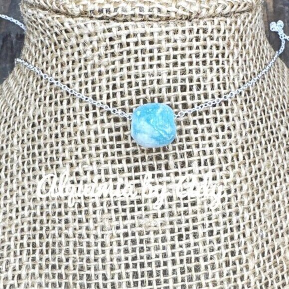 Alquimia Silver Necklace with Blue Stone - Picture 1 of 1